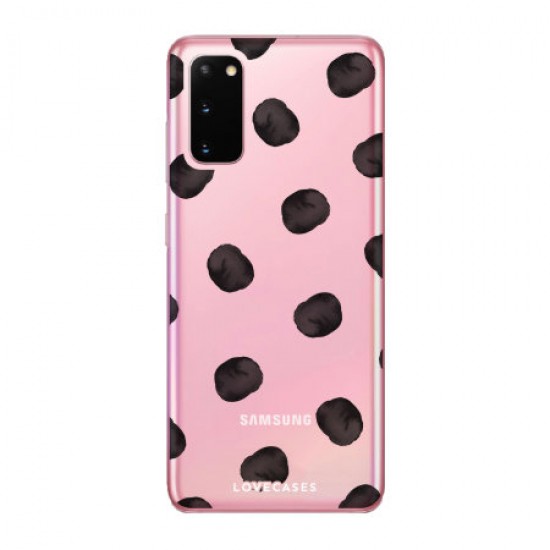 LoveCases Samsung Galaxy S20 Polka Clear Phone Case LoveCases Samsung Galaxy S20 Polka Clear Phone Case