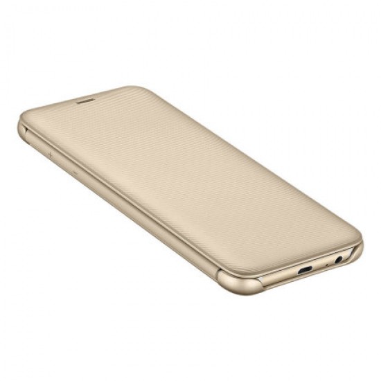 Official Samsung Galaxy A6 2018 Wallet Cover Case - Gold