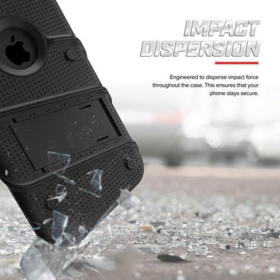 Zizo Bolt iPhone X Tough Case & Screen Protector - Black