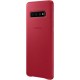 Official Samsung Galaxy S10 Leather Cover Case - Red