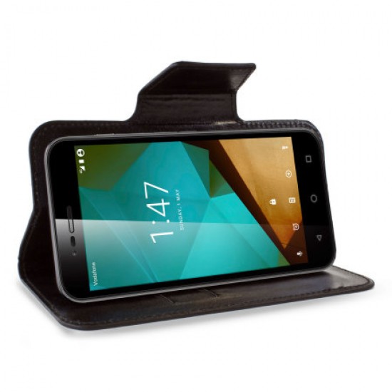 Olixar Leather-Style Vodafone Smart Prime 7 Wallet Case - Black