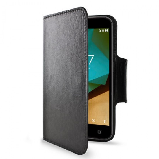 Olixar Leather-Style Vodafone Smart Prime 7 Wallet Case - Black