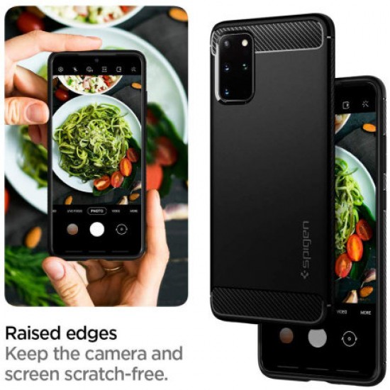 Spigen Rugged Armor Samsung Galaxy S20 Plus - Matte Black
