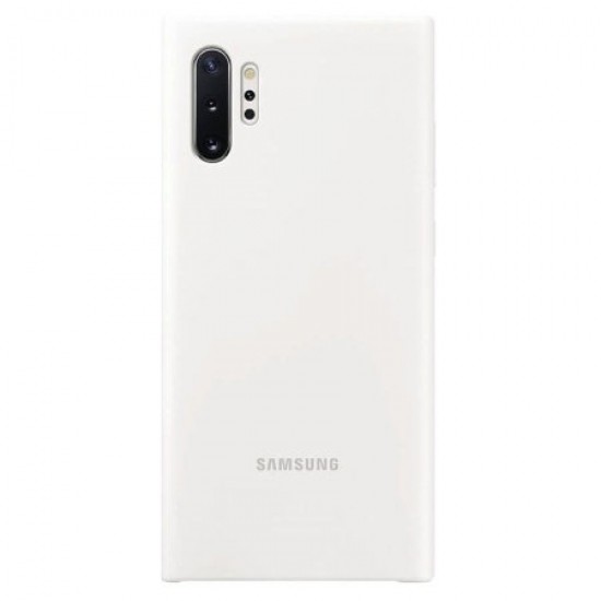 Official Samsung Galaxy Note 10 Plus Silicone Cover Case - White