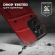 Zizo Bolt Samsung Galaxy S21 Ultra Tough Case & Screen Protector - Red