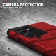 Zizo Bolt Samsung Galaxy S21 Ultra Tough Case & Screen Protector - Red