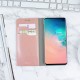 Olixar Leather-Style Galaxy S10 Wallet Stand Case - Rose Gold