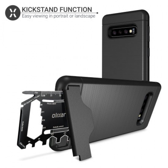 Olixar X-Ranger Samsung Galaxy S10 Plus Survival Case - Tactical Black