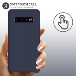 Olixar Samsung Galaxy S10 Soft Silicone Case - Midnight Blue
