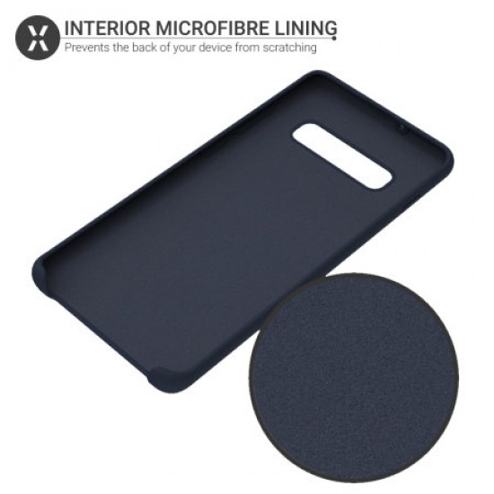 Olixar Samsung Galaxy S10 Soft Silicone Case - Midnight Blue