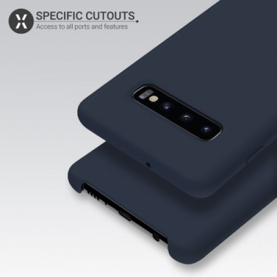 Olixar Samsung Galaxy S10 Soft Silicone Case - Midnight Blue