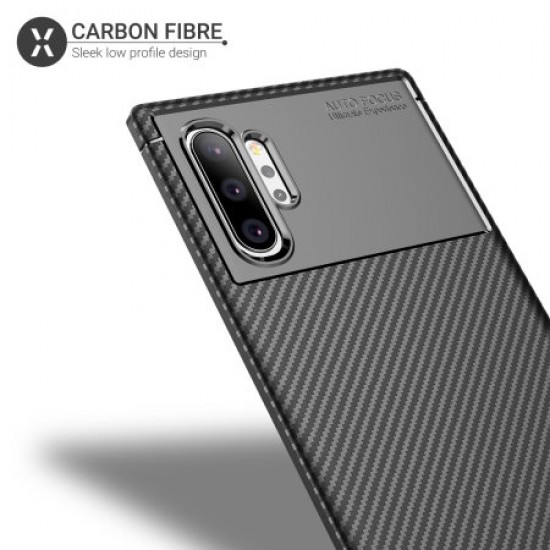 Olixar Carbon Fibre Samsung Galaxy Note 10 Plus Case - Black