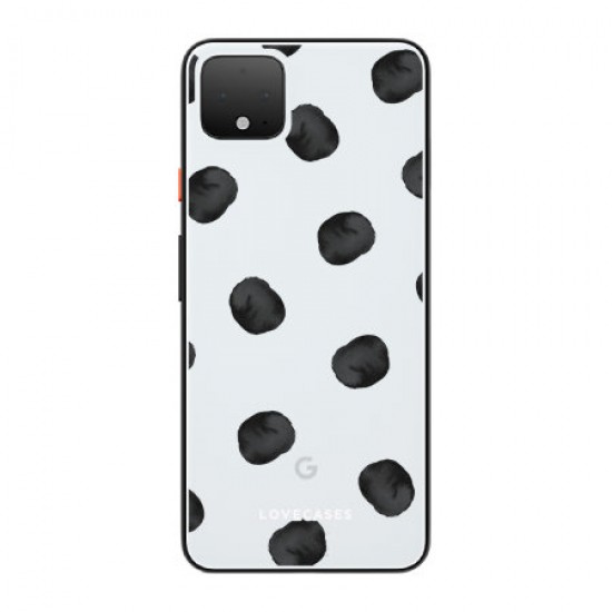 LoveCases Google Pixel 4 XL Polka Clear Phone Case LoveCases Google Pixel 4 XL Polka Clear Phone Case