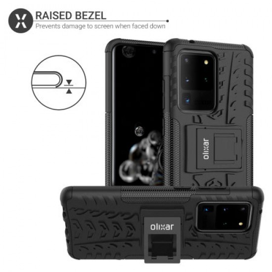 Olixar ArmourDillo Samsung Galaxy S20 Ultra Protective Case - Black