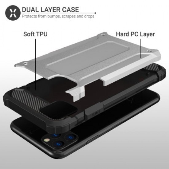 Olixar Delta Armour Protective iPhone 11 Pro Case - Silver