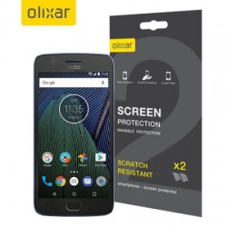 Olixar Motorola Moto G5 Plus Film Screen Protector 2-in-1 Pack