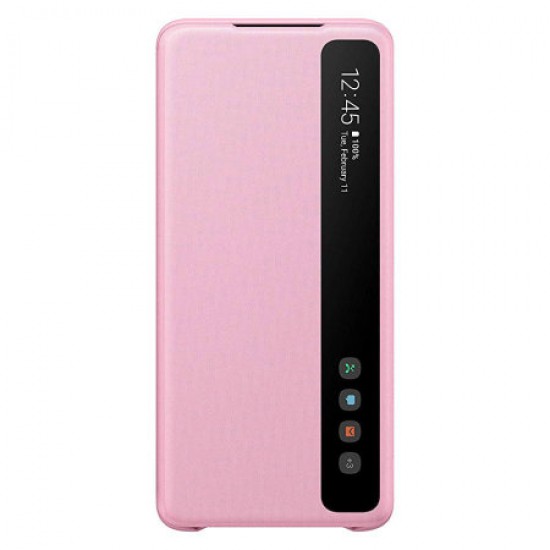 Official Samsung Galaxy S20 Plus Clear View Cover Case - Pink