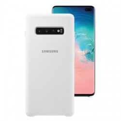 Official Samsung Galaxy S10 Plus Silicone Cover Case - White