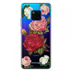 LoveCases Huawei Mate 20 Pro Roses Clear Phone Case