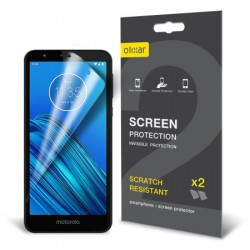 Olixar Motorola Moto E6 Film Screen Protector 2-in-1 Pack