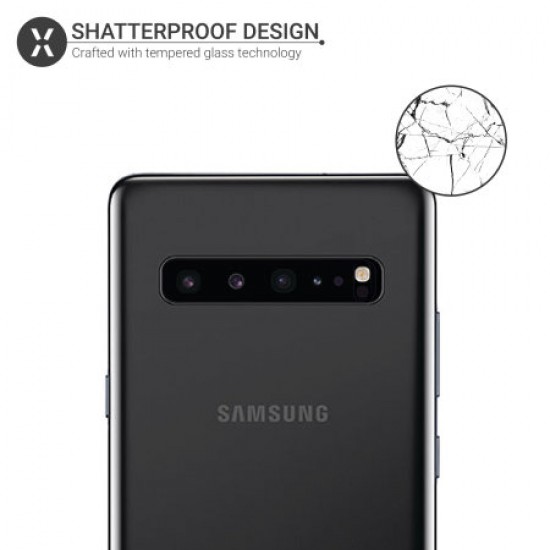 Olixar Samsung S10 5G Camera Protectors - Twin Pack