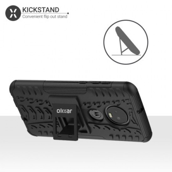 Olixar ArmourDillo Motorola Moto G7 Plus Protective Case - Black