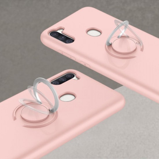Zizo Samsung Galaxy A11 Revolve Series Ring Case - Rose Quartz Zizo Samsung Galaxy A11 Revolve Series Ring Case - Rose Quartz