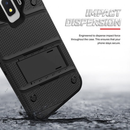 Zizo Bolt Samsung Galaxy J2 Tough Case & Screen Protector - Black