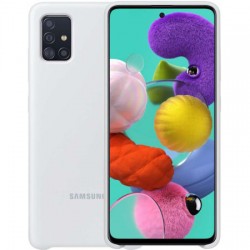 Official Samsung Galaxy A51 Silicone Cover Case - White