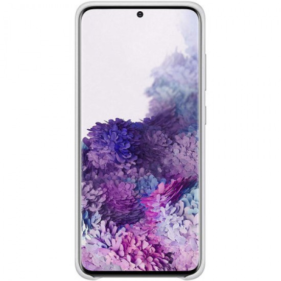 Official Samsung Galaxy S20 Leather Cover Case - Light Grey