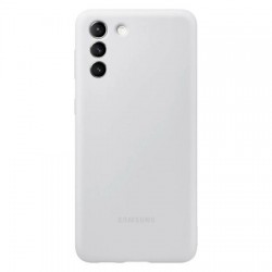 Official Samsung Galaxy S21 Silicone Cover Case - Light Grey