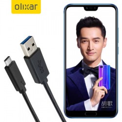 Olixar USB-C Huawei Honor 10 Charging Cable - Black 1m