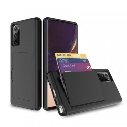 Olixar Samsung Note 20 Ultra Armour Vault Tough Wallet Case Black