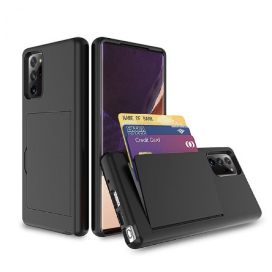 Olixar Samsung Note 20 Ultra Armour Vault Tough Wallet Case Black