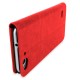 Olixar Leather-Style ZTE Blade S6 Wallet Stand Case - Red