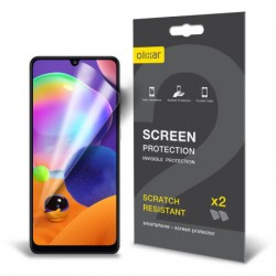 Olixar Samsung Galaxy A31 Film Screen Protector 2-in-1 Pack