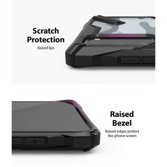 Ringke Fusion X Design Samsung Galaxy S20 Tough Case - Camo Black