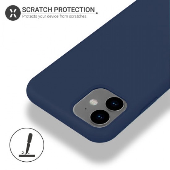 Olixar Soft Silicone iPhone 11 Case - Midnight Blue