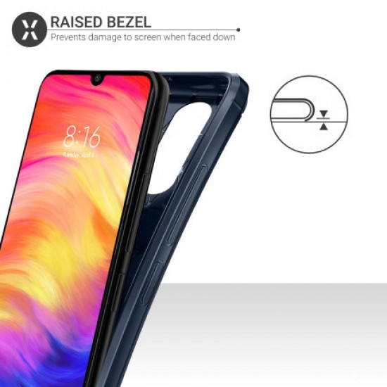 Olixar Samsung Galaxy A50s Carbon Fibre Protective Case - Blue