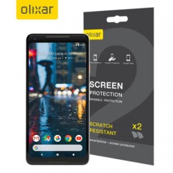 Olixar Google Pixel 2 XL Screen Protector 2-in-1 Pack