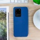 Olixar Soft Silicone Samsung Galaxy S20 Ultra Wallet Case - Navy Blue