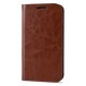 Olixar Leather-Style Samsung Galaxy J1 2015 Wallet Case - Brown