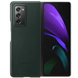 Official Samsung Galaxy Z Fold 2 5G Genuine Leather Cover Case - Green