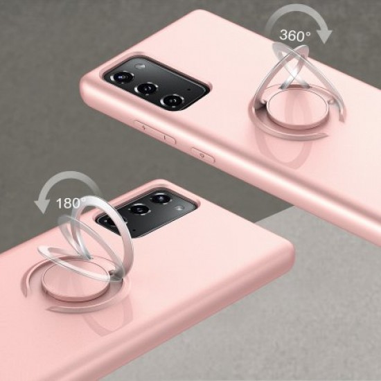 Zizo Revolve Series Samsung Note 20 5G Thin Ring Case - Rose Quartz Zizo Revolve Series Samsung Note 20 5G Thin Ring Case - Rose Quartz