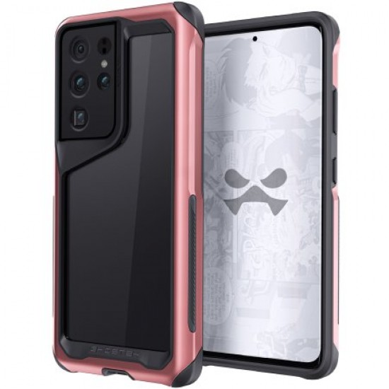 Ghostek Atomic Slim 3 Samsung Galaxy S21 Ultra Case - Pink Aluminium