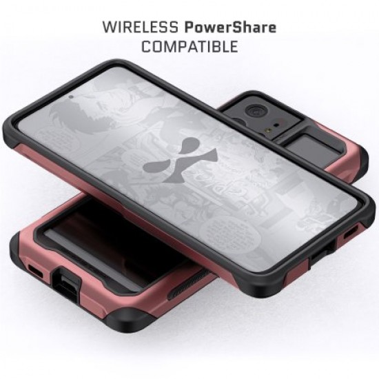 Ghostek Atomic Slim 3 Samsung Galaxy S21 Ultra Case - Pink Aluminium