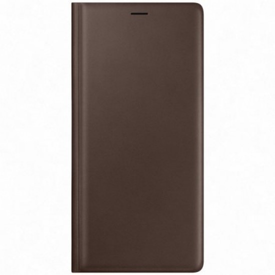 Official Samsung Galaxy Note 9 Leather Wallet Cover Case - Brown