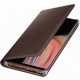 Official Samsung Galaxy Note 9 Leather Wallet Cover Case - Brown