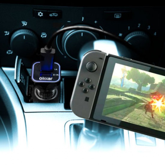 Olixar High Power Nintendo Switch Car Charger & USB-C Cable
