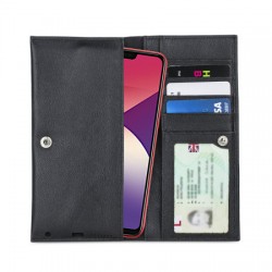 Olixar Primo Genuine Leather Oppo A3s Pouch Wallet Case - Black